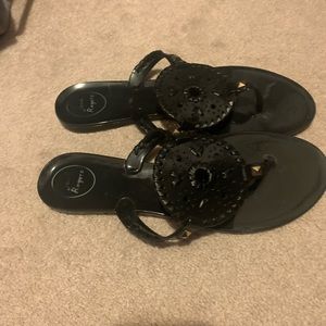 Jack Rogers Georgics Jelly Black, size 9
